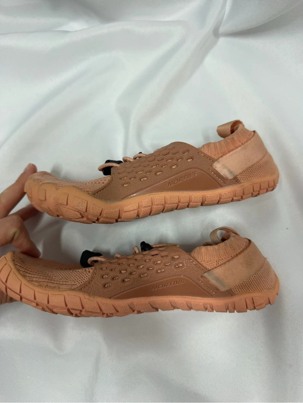 NORTIV 8 | Water Shoes Peach Pink Lightweight Unisex Kids Size 3